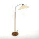 Scandinavian floor lamp in elm, Swedish modern, Sweden, 1940