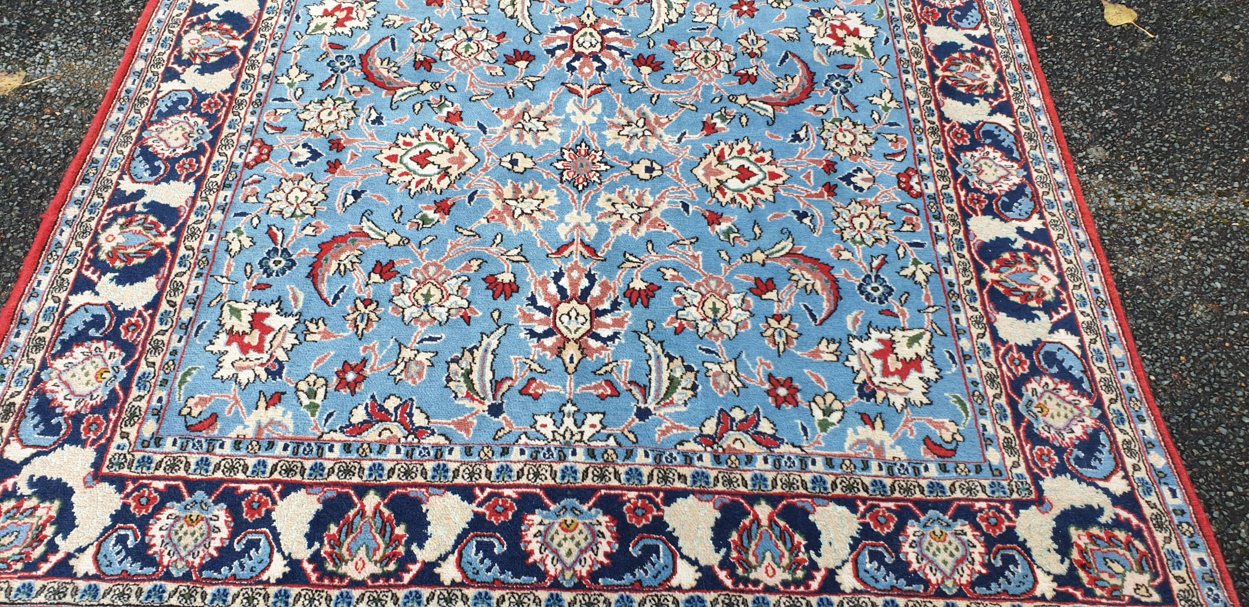 Royal blue oriental rug