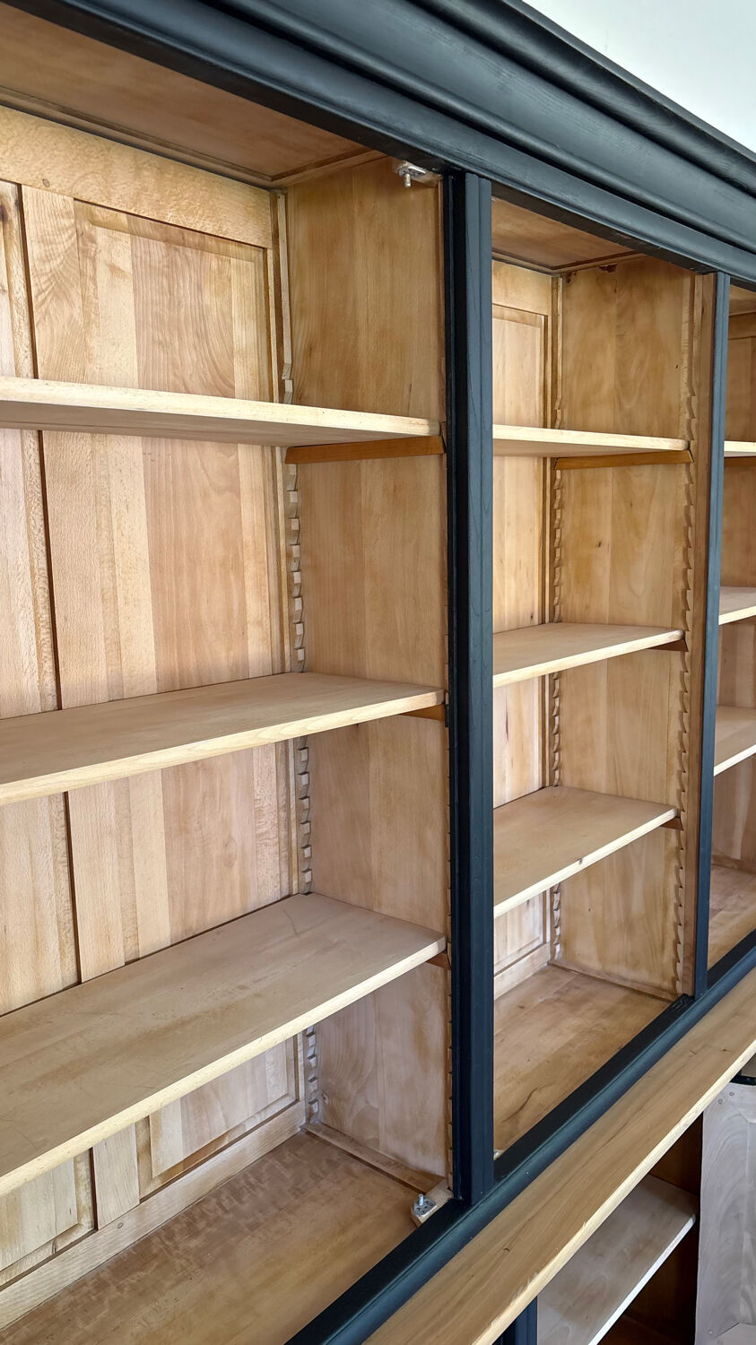 Library in solid cherry wood