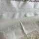 Old linen, pillowcase, AT monogram