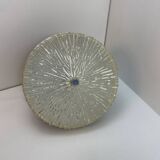 Space Age 1970 pendant light, brown and chrome