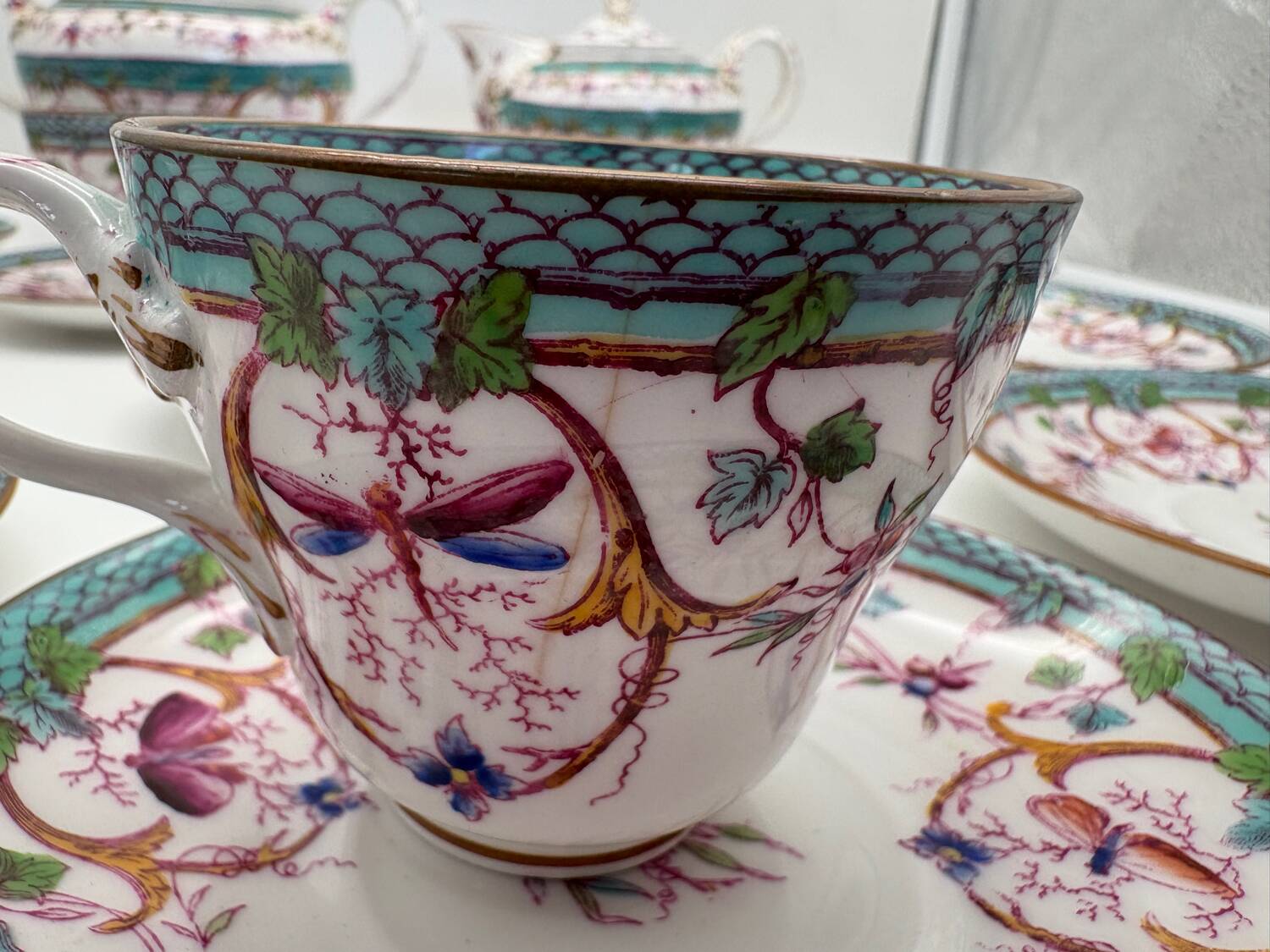 Service à café, Sarreguemines, Minton, 19ème