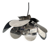 Vintage chrome flower-shaped pendant (1970)
