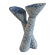 Double soliflore ceramic vase