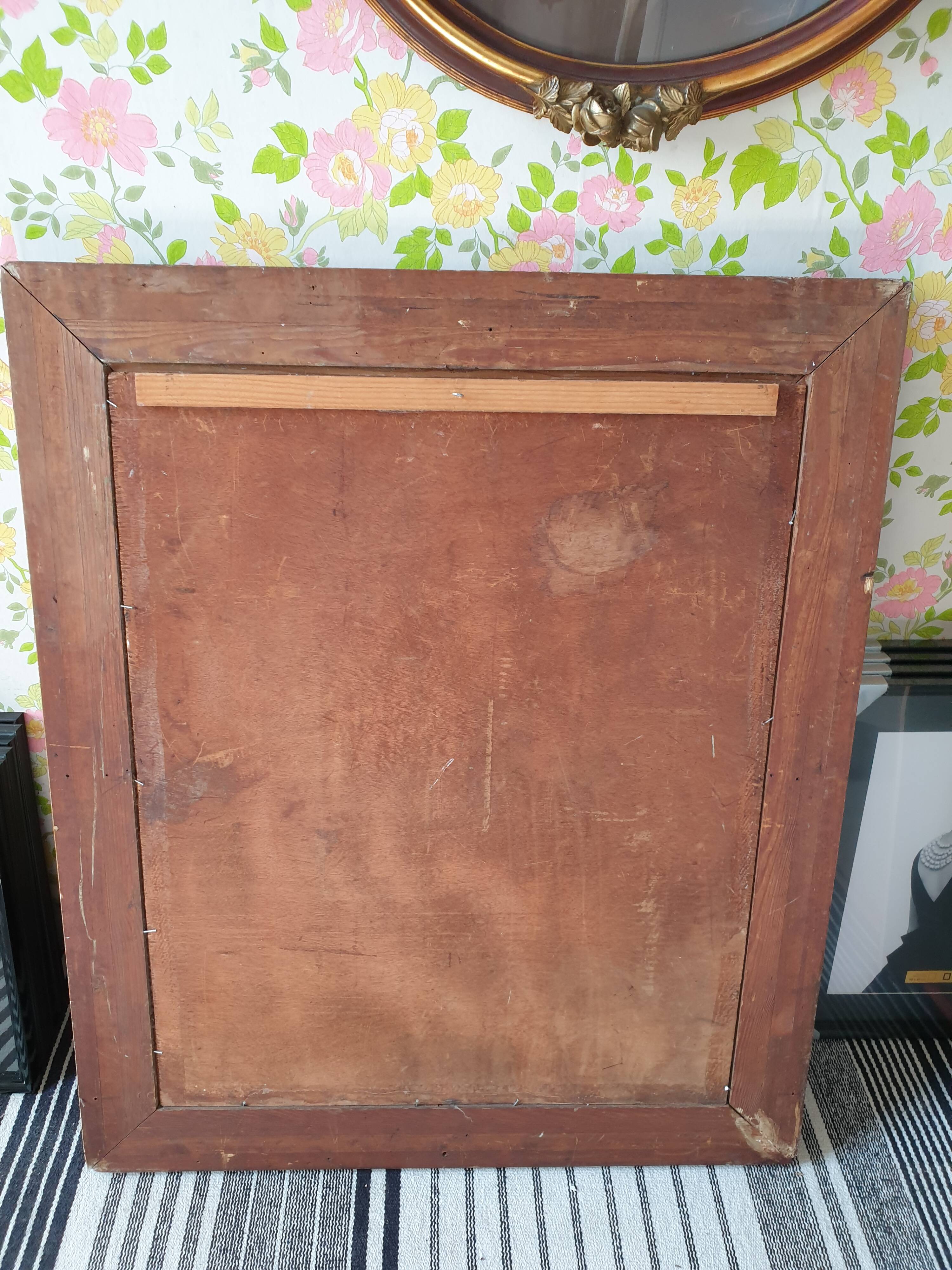 Classic antique mirror in gilded wood