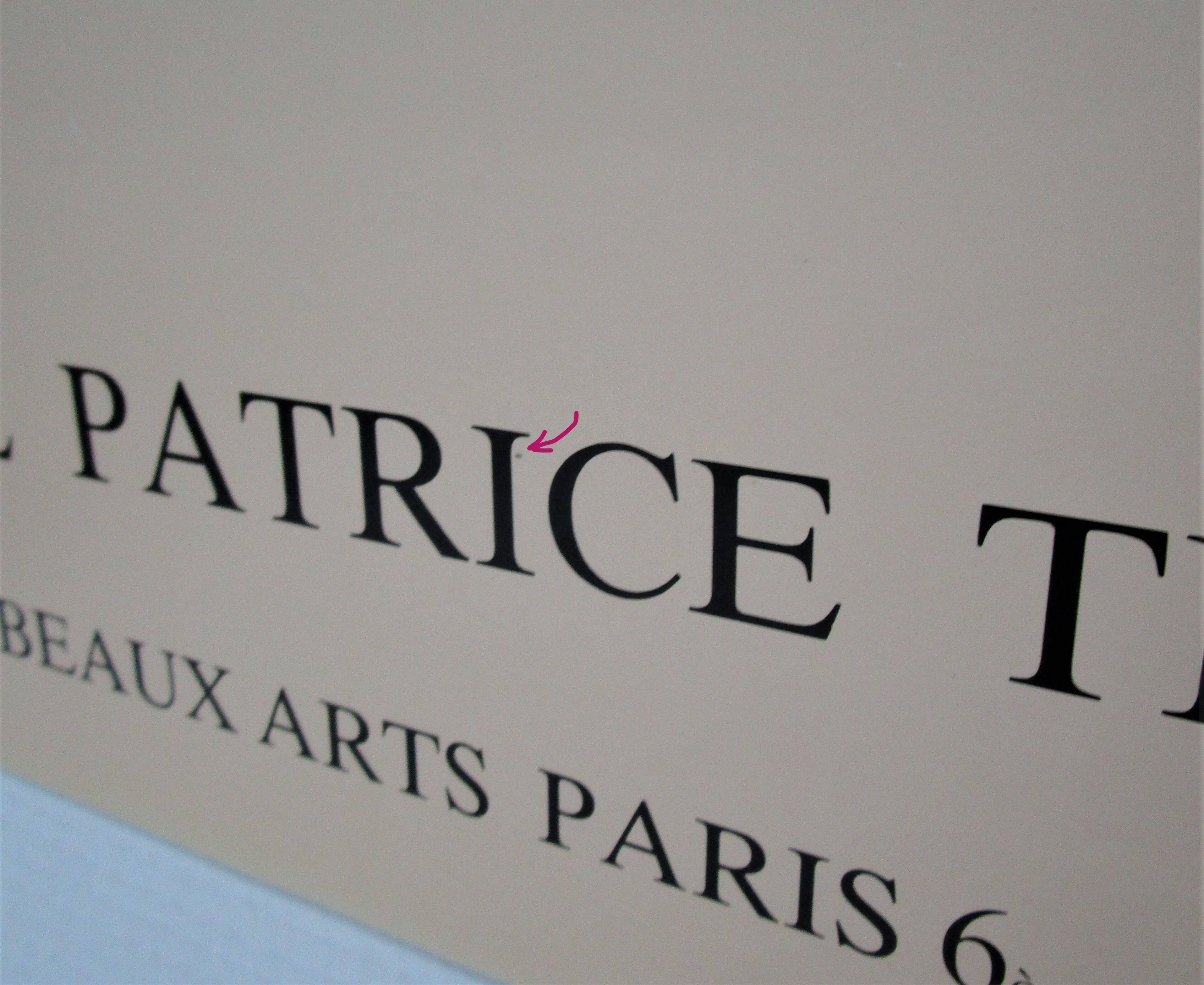 Affiche originale exposition Henri Michaux Paris 1987
