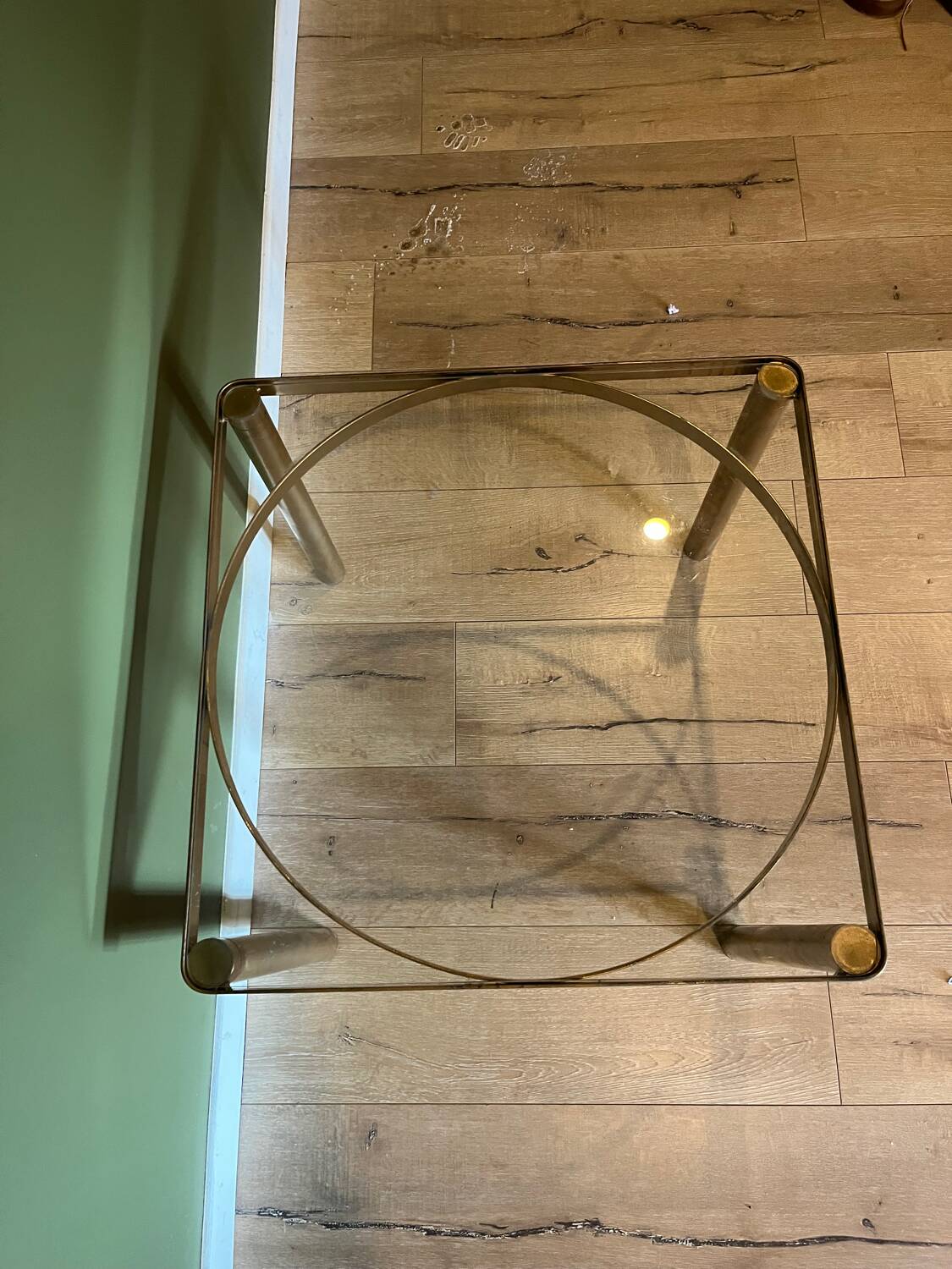 Vintage gold coffee table