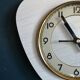 Vintage clock, "White and grey Formica" wall clock