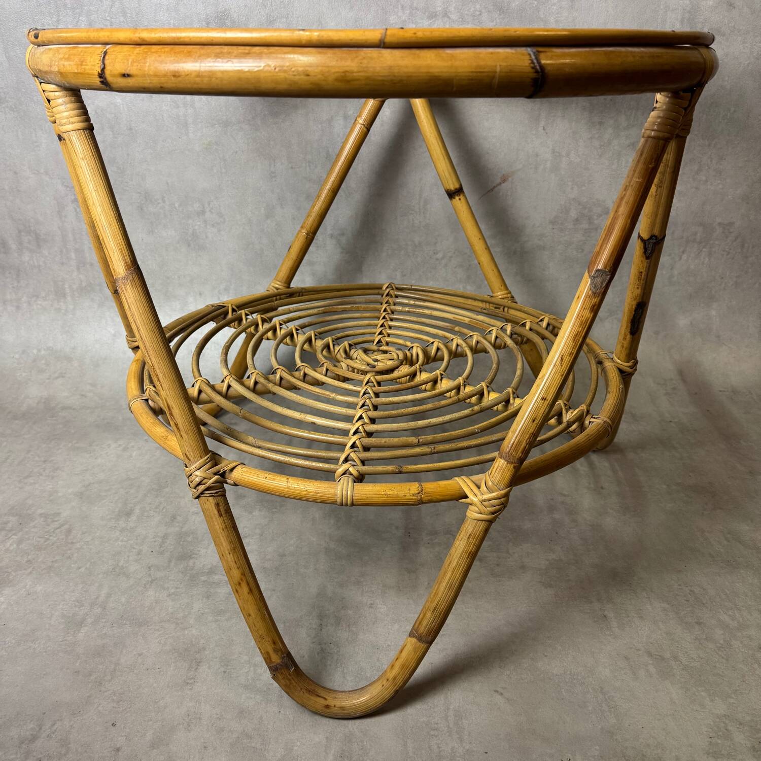 Rattan Coffee Table from the 60s