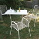 Three emu armchairs model italian vintage iron and rilsan