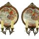 Pair of porcelain sconces from The Meiji period