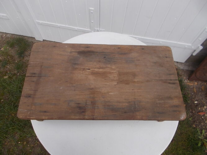 Wooden stool footrest