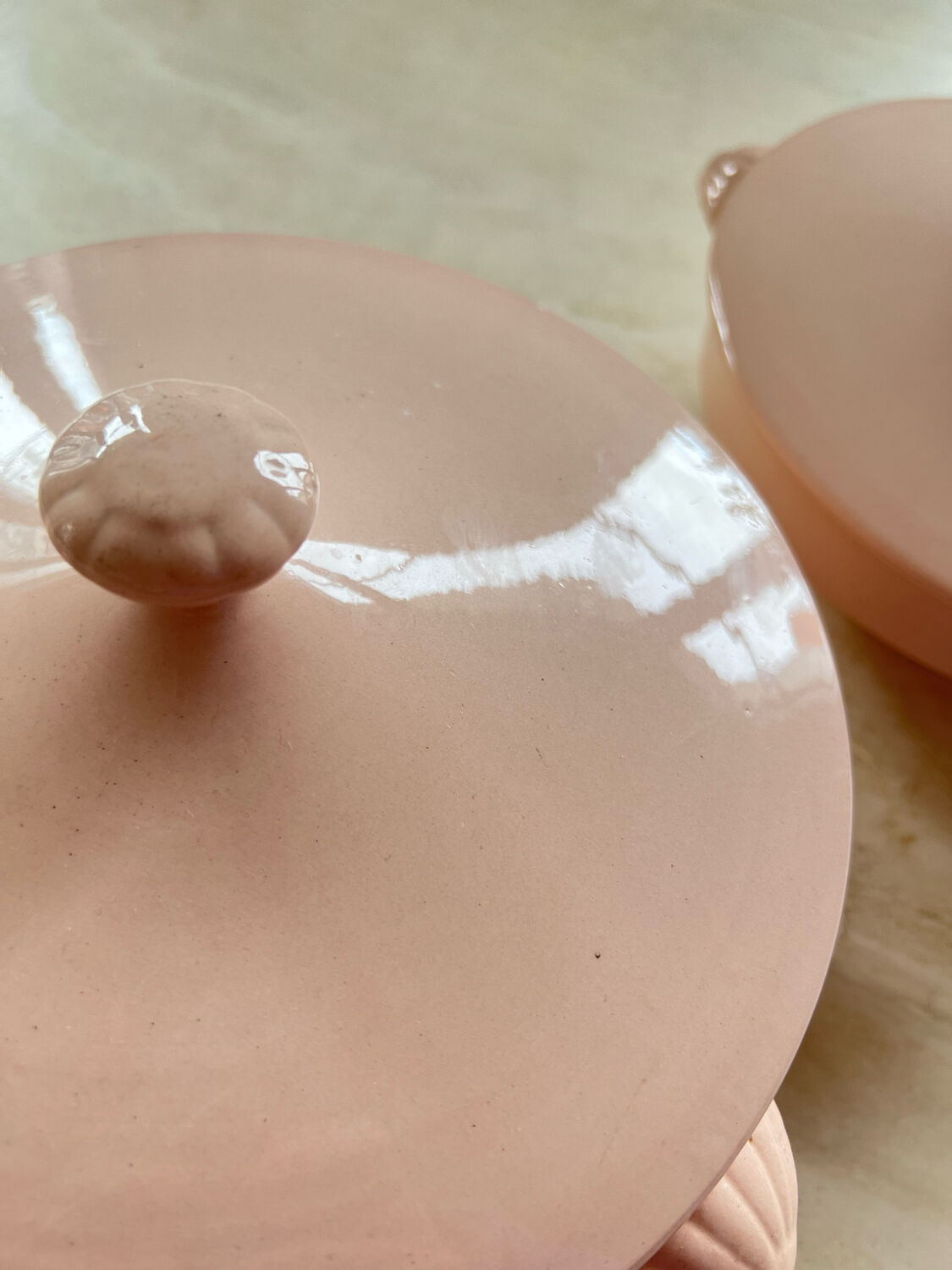 Set tureen and vegetable Sarraguemines Digoin