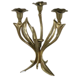 Brass cande holder flowers