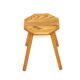 Brutalist oak stool, Sweden, 1950