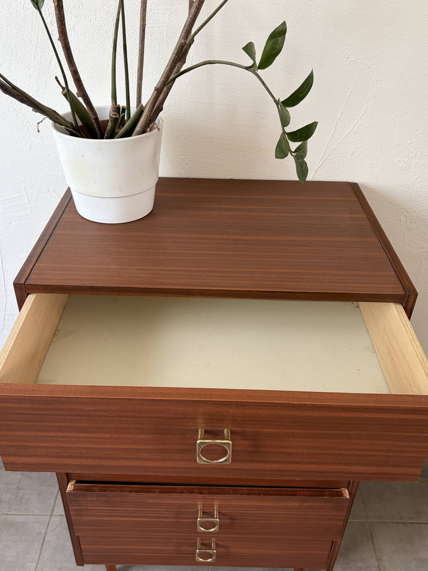 Vintage chest of drawers from the 1960s.