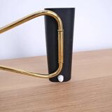 Articulated brass wall light, 1950