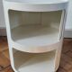Pair of vintage white/cream Componibili bedside tables - Kartell