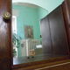 Art Deco extra furniture 1920/1940 to install or fix, wooden, central mirror, 2 doors, 1 drawer