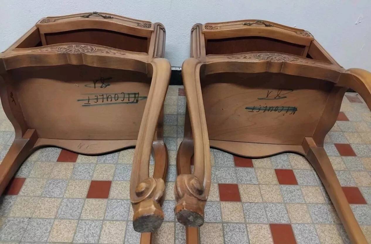 Pair of Antique Louis XV Style Nightstands