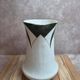 Vintage Art Deco toilet jug – Green and gold geometric design – Vintage vase