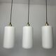 Lot of 3 old vintage xxl opaline pendants