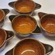 Set of 6 ear bowls in stoneware in very good condition.