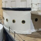 Model representing a battleship of the late nineteenth century