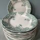 Series of 12 Terre de Fer flat plates in Onnaing earthenware, Sylvia model