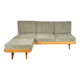 Vintage Corner Sofa Bed with Ottoman, 1960s, Czechoslovakia