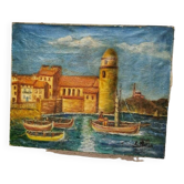 Huile sur toile Collioure