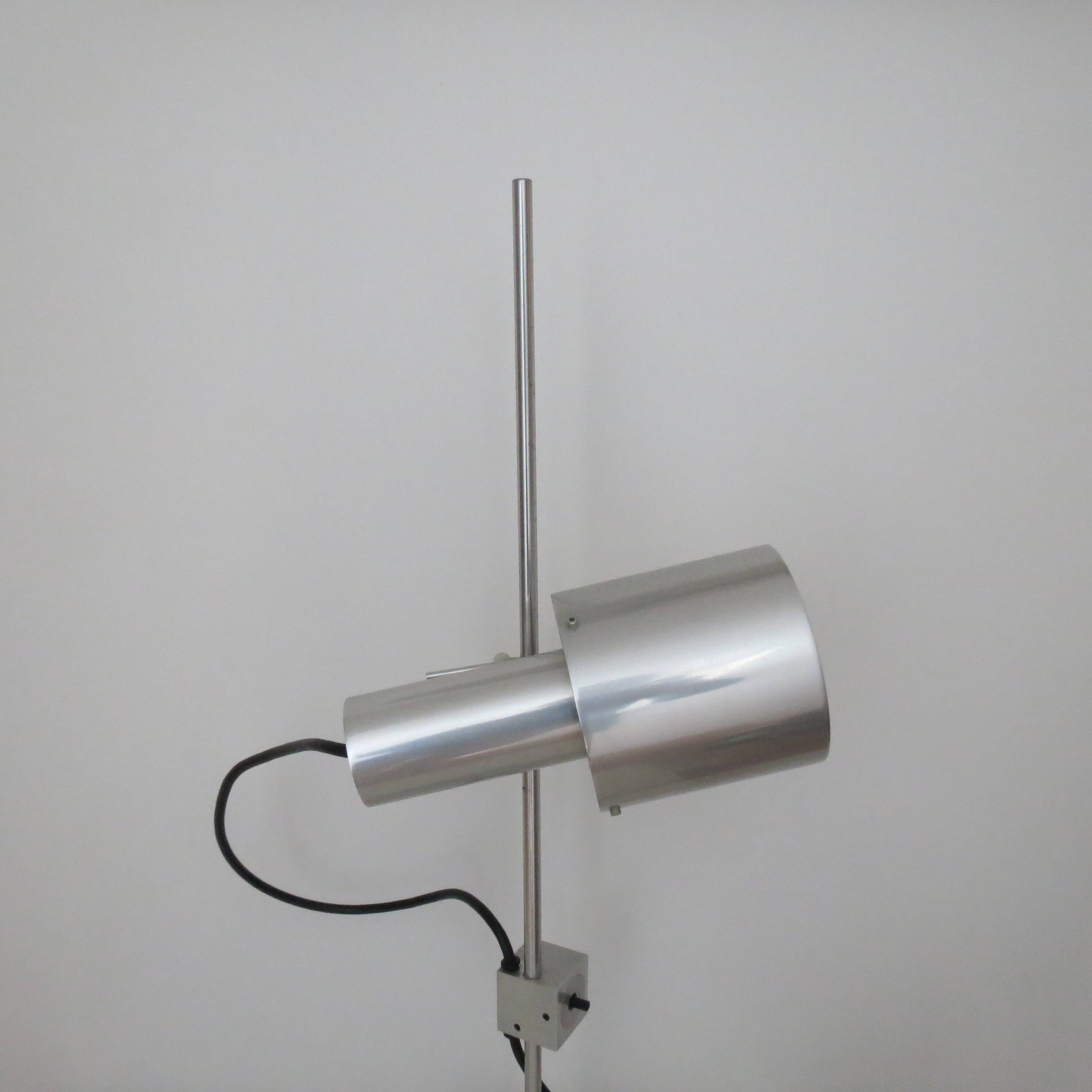 1960s desk lamp by Peter Nelson aluminium desk lamp mid century modern desk lamp