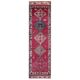 1970s Vintage Turkish Hand-Knotted Wool Cotton Purple Runner Rug 87x310