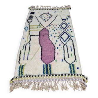 Tapis berbère  en laine fait main 150 X 100 CM