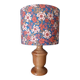 lampe bois vintage inspiration pop liberty/fleurs