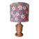 lampe bois vintage inspiration pop liberty/fleurs