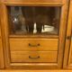 Oak buffet compass feet