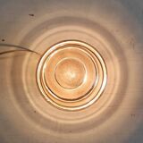 Smoked/sandblasted glass ceiling light - mid 20th century