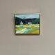 Original Swedish Oil on Canvas – “Houses” by T. Örn 1970 – Vintage & Framed