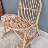 Children's armchair bamboo wicker