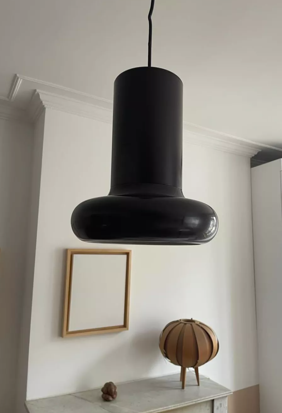 Pendant lamp vintage Lita France 1970
