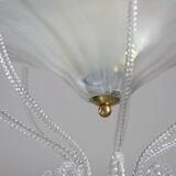 Art Decò Barovier e Toso "Fountain" Murano Glass Chandelier, 1950