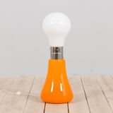 Lampadaire Brillo par Carlo Nason pour Mazzega en verre de Murano blanc et orange
