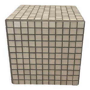Cube bout de canapé - gris