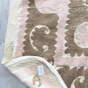 Vintage hand-embroidered tablecloth 137x142 cm