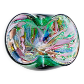 Cendrier/Vide-poche vintage Murano Tutti Frutti Vert