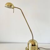 1980s brass articulated desk lamp