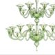 Monumental Modern Elegant "Rigadin" Murano Glass Chandelier
