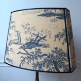 Lampshade in toile de Jouy fabric, Greek goddess Diana the huntress.