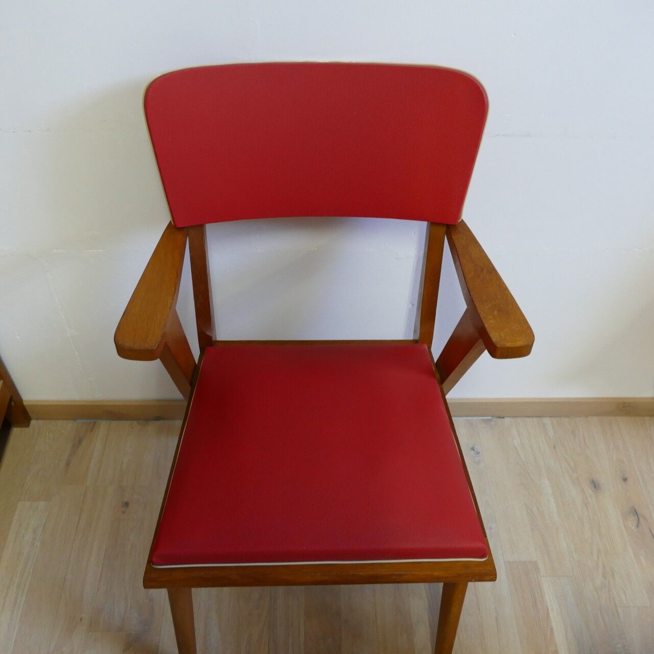 Pair of skai armchairs